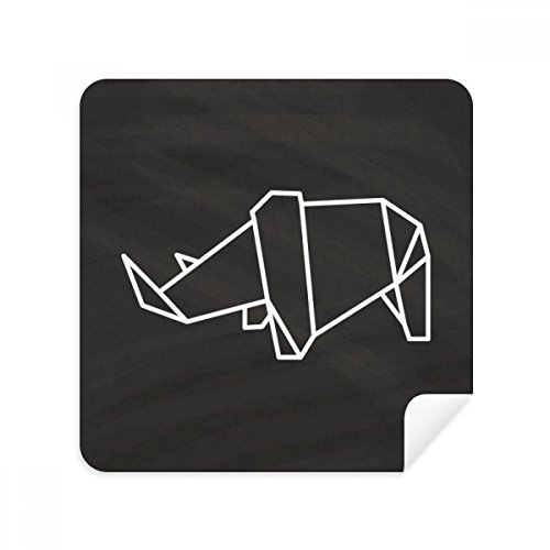 Suede tissu 2pcs rhinocéros géométrique haute densité