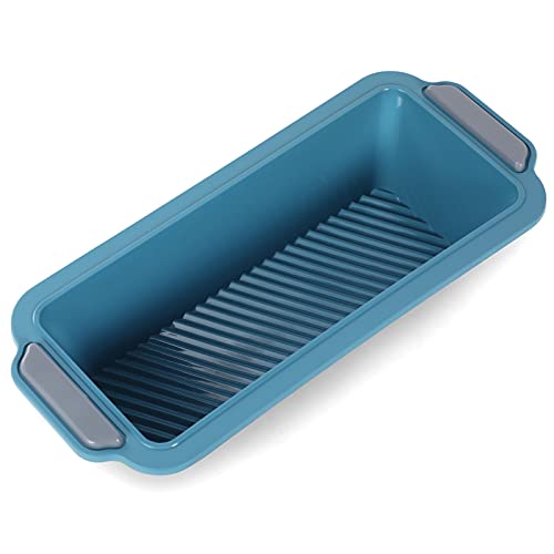 Bwelcam Brotbackform,Silikon Brotform mit Edelstahlrahmen, Antihaftende Rechteck Kastenform Brot Backform Brotbackformen Kuchenform Backblech Cover