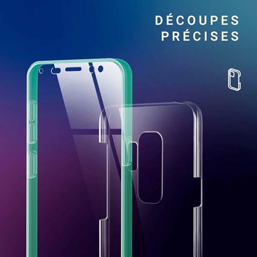 Coque tactile compatible avec Samsung Galaxy S9 Plus protection 360 intégrale - 5