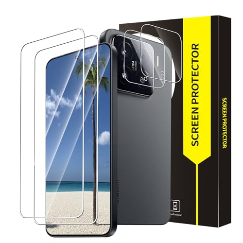 Bodyguard 2+2 Stück Schutzfolie für Panzerglas für Xiaomi 15 5G 2.5D Hülle Freundllich 9H Härte Frei von Kratzern Sturzresistent Hohe Klarheit Hohe Auflösung Sensitive Touch Xiaomi 15 Folie