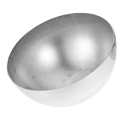 GAROZATION Edelstahl Halbkreis Dekorative Hohlkugel Spiegelpoliert Reflektierende Gartenkugel Robuste Metallkugel Für Haus Wand Garten Deko