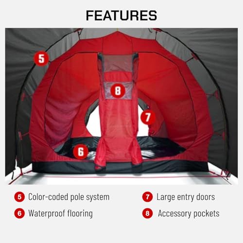 Carpa de Moto con Compartimento para Bicicleta para 2 Personas miniatura 4