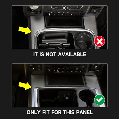 Autocollants de vitesse Dodge Ram 2013-2018 déco console noire