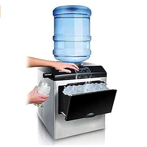 Ice Making Machine Electric, Commercial Homeuse Countertop Automatic Bullet Ice Maker Ice Cube Making 220V 25 Kg / 24h…