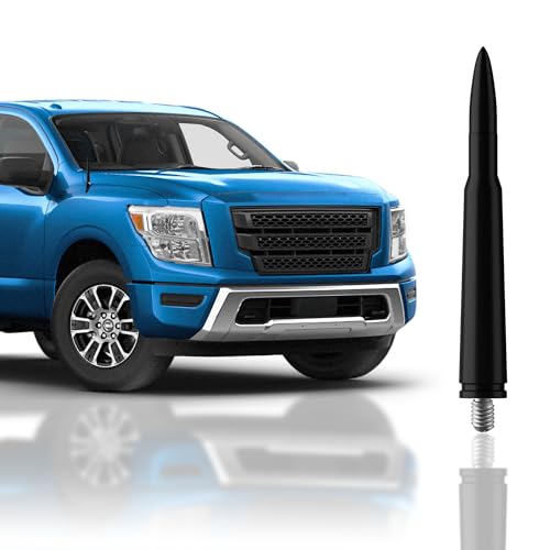 ???????????????????????? Style Antenna Mast for Nissan Titan S SV PRO-4X SL Platinum 2004-2021 Black Automotive Antenna Replacement for Cars, Trucks & SUV Radio Compatible - Car & Truck Exterior Accessories 4.25'