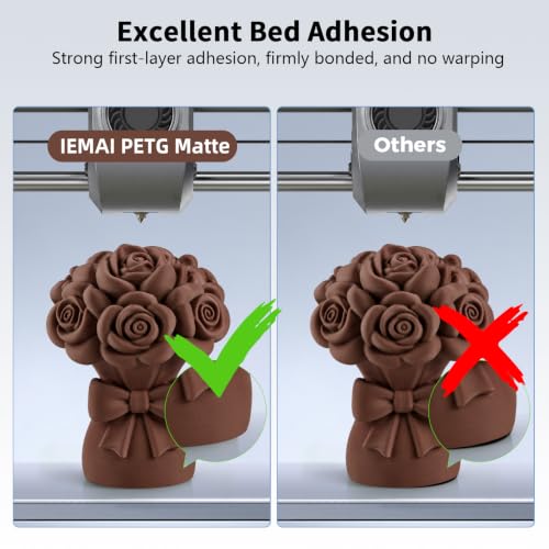 Image of IEMAI Brown Matte PETG Filament 1.75mm 1kg Compatible with Bambu Lab AMS