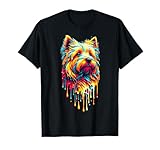 Ce motif de Cairn Terrier Dripping Paint Art est parfait pour tout propriétaire de chien Cairn Terrier qui aime posséder des Cairn Terriers.