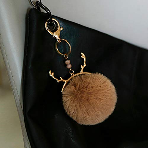 Preisvergleich Produktbild Comie Schlüsselringen, Schlüsselhalter Flauschige Hase Schlüsselanhänger Weich Flauschig Kaninchen Schlüsselringe Spielzeug Schlüsselbund Auto Schlüsselring Zubehör