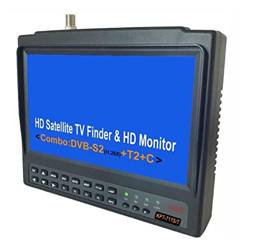 Recherche de satellites KPT-717ST AHD DVB-S2 DVB-T/T2 DVB-C Combo Test CCTV Caméra Satellite Finder Mètre Vs St-5150 6933 V8 Finder 2 Opération simple et rapide(KPT-717ST add AHD)