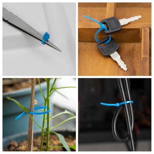 Image of Armpow 8 Inch Green Zip Tie 1000 PCS, 40 Lbs - Small to Medium Zip Tie, Nylon PA66 UV Resistant Cable Tie Heavy Duty for Indoor and Outdoor Use - Ideal for bundling and securing objects