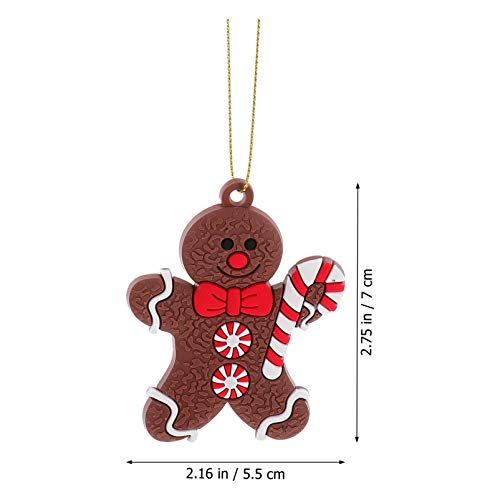 BESPORTBLE 12 PeÃ§as de Gengibre Enfeite de Natal DecoraÃ§Ã£o de Homem de Gengibre de Natal Enfeite