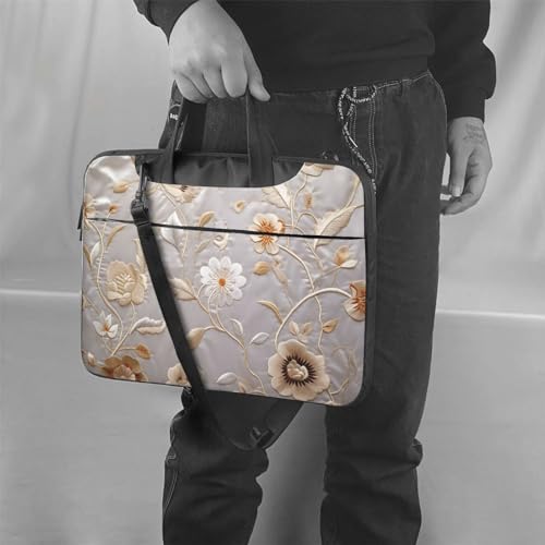 Bolsa para portátil con bordado floral para 15.6 pulgadas miniatura 6