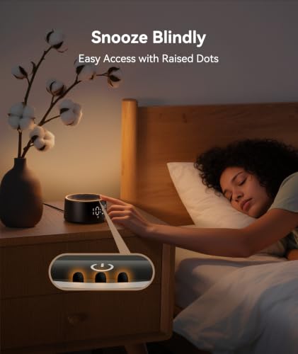 Dreamegg D1 Nova White Noise Sound Machine & Alarm Clock (Black) - image 5