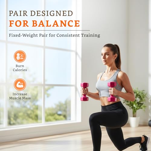 Image of Amazon Brand - Solimo Vinyl Dumbbell