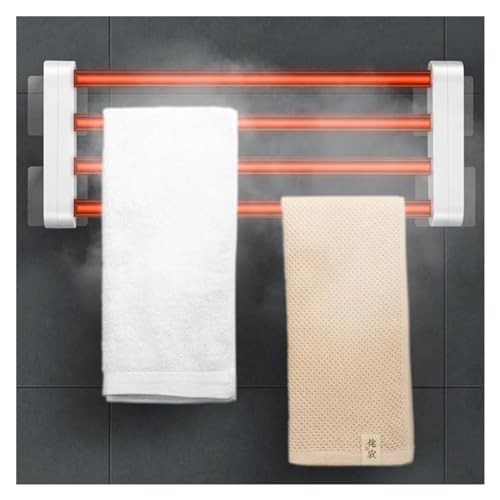 Radiateur sèche-serviettes électrique avec support de chauffage mural - 3