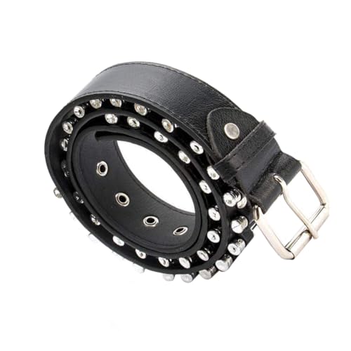 NOLITOY 1Pc Punk Waistband for Men All Matching Leisure Belt with Alloy Stylish for Casual Wear