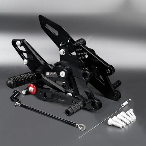 Repose-pieds arrière YZF R3 R25 aluminium CNC noir usiné au millimètre
