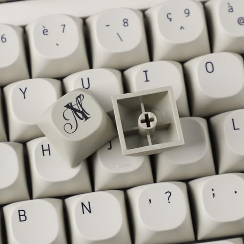 Touches PBT AZERTY Style Mac YMDK 133 MA Profile pour Clavier Mécanique Durable