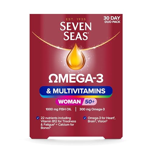 Seven Seas Omega-3 & Multivitamins Woman 50+, 30-Day Pack