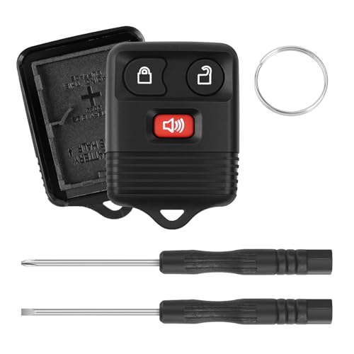 Replacement Key Fob Shell Case, Smart Keyless FitRemote Control housin for 1998 1999 2000 2001 2002 2003 Ford (1 pcs)