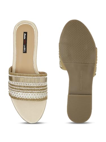 Image of Bata Marie Claire LYNN FLATS E 23 Women Mule Slipper In BROWN