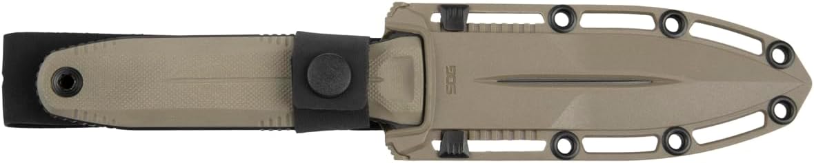 SOG Pentagon FX Professional Hard-Use Full-Sized Fixed Blade Knife for Tactical Needs | CYRO S35VN Full-Tang Steel Blade