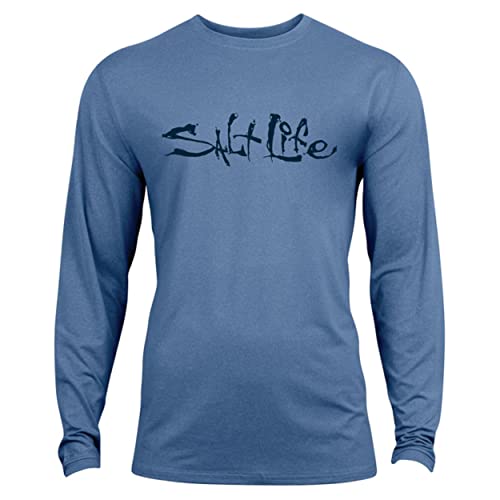 Salt Life Girl's Unisex Kids Signature Icons Long Sleeve Performance Tee T-Shirt