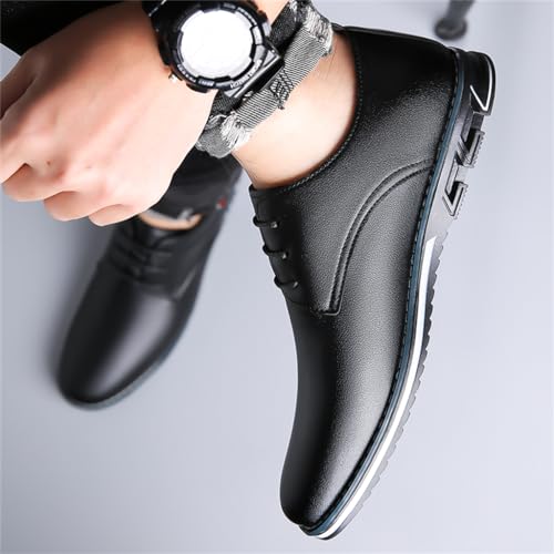 Image of Veslesth Men Casual Business Dress Shoes Lace Up Comfort Oxford for Male Working Driving