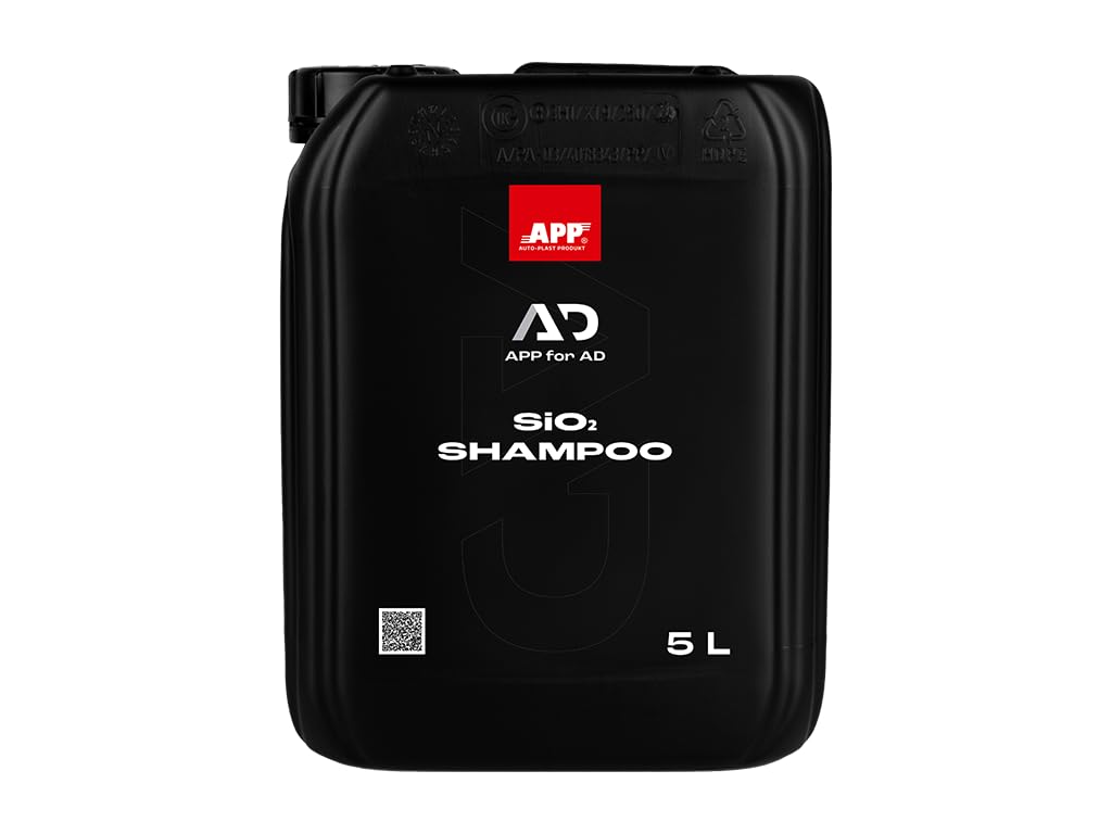 APP for AD SiO2 Shampoo - Shampoo per auto concentrato | Prodotto per il lavaggio dell'auto basato sulla nanotecnologia | Strato idrofobico di particelle di biossido di silicio | 5 l