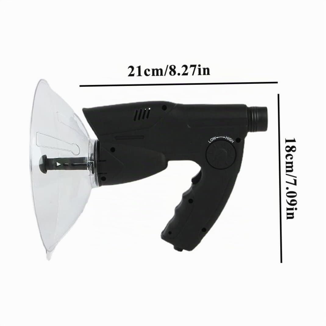 NIDONE Microfono Parabolico Monocolo 8X Lunga Distanza Uccelli Ascolto Piatto Microfono Direzionale Uccello Ascolto Telescopio