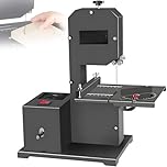 GJBMXSM Sega a Nastro Professionale per Lavorazione del Legno 800 W 230 V,profondità di Taglio 70 Mm + Larghezza di Taglio 90 Mm,Motore in Rame,Piastra di Base in Metallo + Taglio Angolato (0-45°)