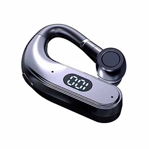 qingbizhin Bluetooth 5.0 LED Digital Display Wireless Headphones Portable in Ear Headphones Stereo Sports Headphones Pxc550 (Black, One Size)