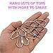 7010 Pk10 Nickel Plated 1 3/8 Inch Pear Toy Quick Link- Pear Shaped Pet Safe Bird Toy Hanging Links, Classic Design, Long Lasting, Shiny Finish, Hang All Types of Small Toys
