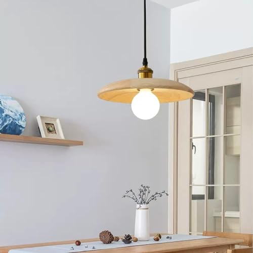 Lámpara colgante de madera estilo vintage para crear un ambiente acogedor en tu isla de cocina 3