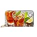Produktbild JHGFG Mode Handtasche Reißverschluss Brieftasche Traditionelle Eistee Zitrone EIS Hohe Telefon Kupplung Geldbörse Abendkupplung Blockieren Leder Brieftasche Multi Card Organizer