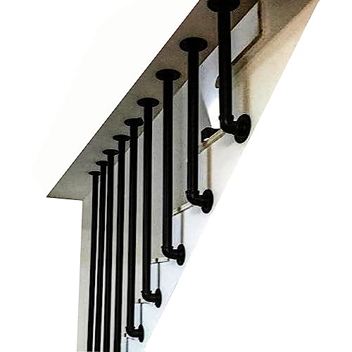 Garde-corps d'escalier en métal pour loft et villa moderne