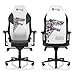 Secretlab Titan Evo House Stark Gaming Chair - Reclining - Ergonomic & Comfortable Computer Chair with 4D Armrests - Magnetic Head Pillow & Lumbar Support - Small - Black/White - Leatherette
