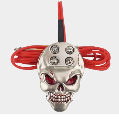 Pedal de pie para tatuaje de calavera de acero con cable de 1.6 metros