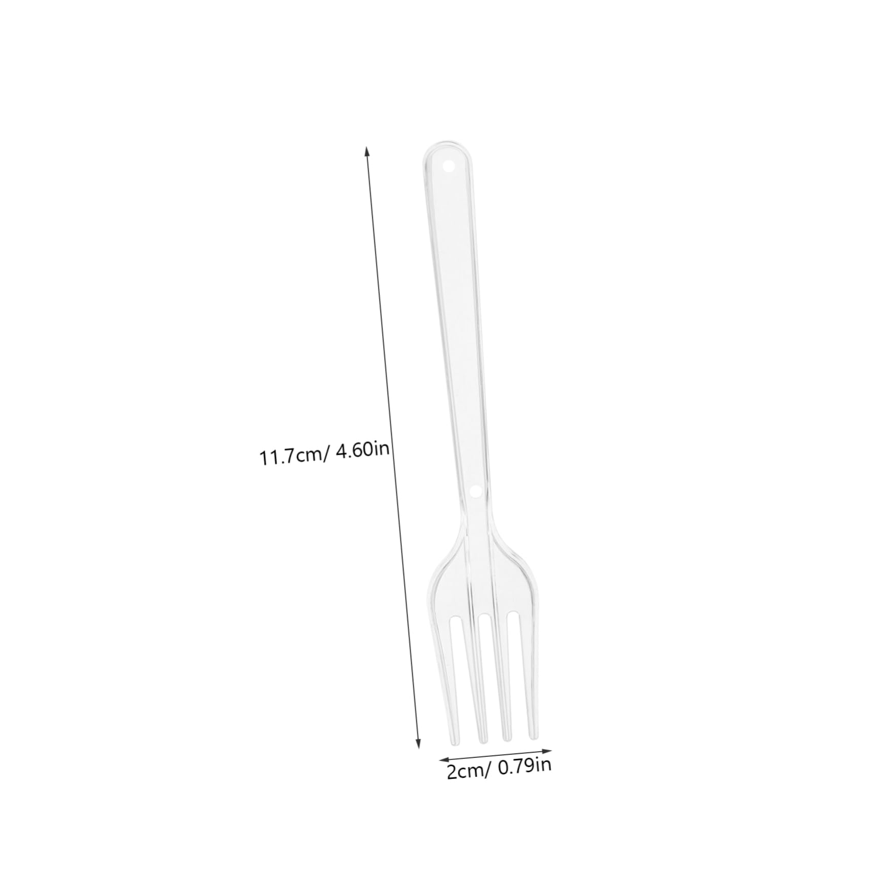 FOMIYES Dinner Forks 100pcs Plastic Forks Heavy Duty Utensils Salad Tableware Convenient Cutlery