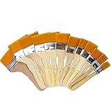 DXIA 12xProfessionelles Malerpinsel Set verschiedene Größen, Lasurpinsel Farbpinsel, Acrylpinsel Set Pinsel, Farbpinsel Lackpinsel, Pinselsatz Streichen, Ideal für Wand und Holz Farbe zum Beizen