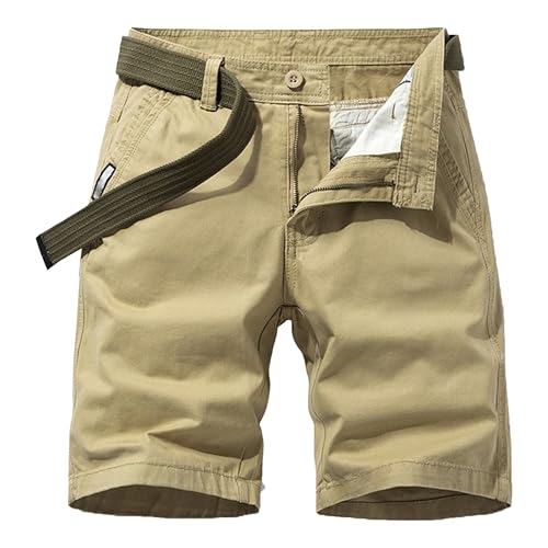 Short cargo militar de algodón para hombre miniatura 1