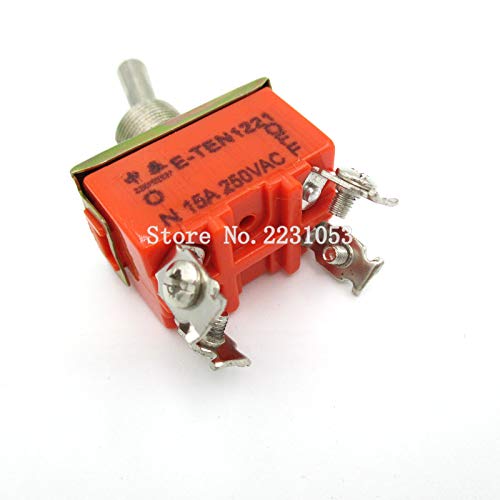 Commutateur E-TEN1221 interrupteur à levier robuste 15A 250V SPST 4 bornes - 3