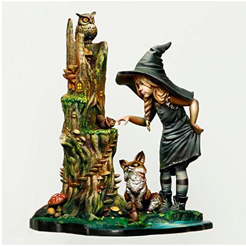 Figura de Resina Mujer Oficial Antigua 1:24 Kit Sin Pintar