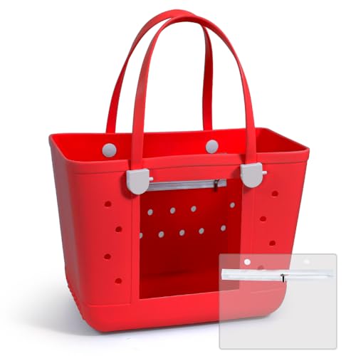 Rubber Beach Bags with Visual Window, Extra Large Waterproof