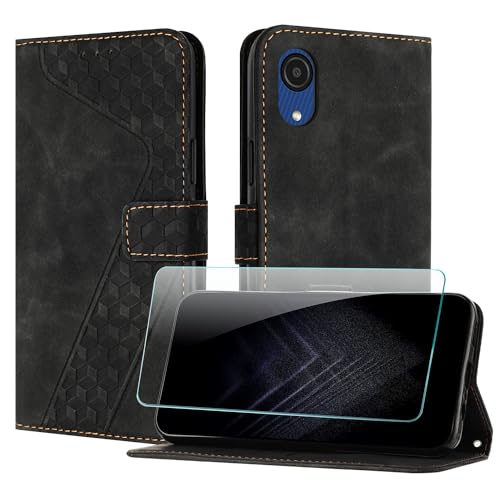 JayModCase Coque pour Samsung Galaxy A03 Core, Cuir Pochette de Portefeuille avec Film de Protection d'écran [Support] [Magnétique] Emplacements Cartes pour...