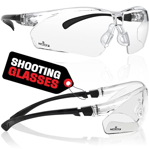 NoCry Clear Shooting Glasses for Men with Anti-Fog...