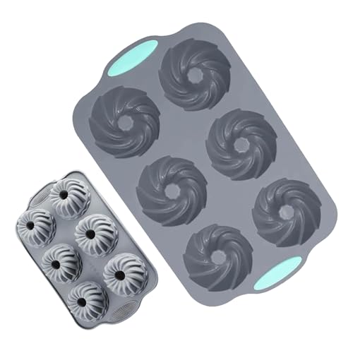 Bandeja de hielo de silicona | Máquina de liberación fácil de 6 cavidades - Molde de hielo para whisky Guirnalda de decoración navideña - para congelador Pastel de chocolate Postre Comida Whisky C
