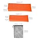 QWORK® 5er Pack Sicherer Spaltkeil 15CM/20CM Kettensägen Fällkeil aus Schlagfest ABS-Kunststoff mit Spikes, in Auffälliger Orange Signalfarbe