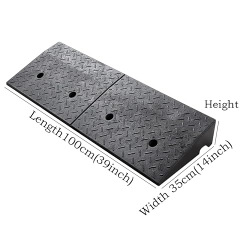 Rampa para bordillo de caucho, resistente, altura 16 cm miniatura 3