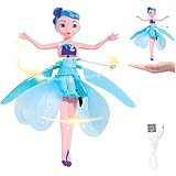 ZeiLaBang Kakadi Fliegende Fee,Sky Dancers Flying Princess,Fliegende Puppe,Fliegende Puppe Fee,Schwebende Fee,Geeignet für Mädchen im Alter von 3–5 Jahren, Spielzeuggeschenk zum Kindertag